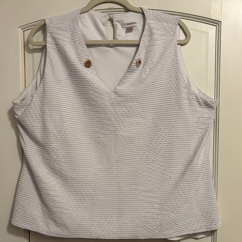 Calvin Klein Classic White Dress Tank